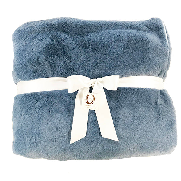 Dusky blue throw new arrivals