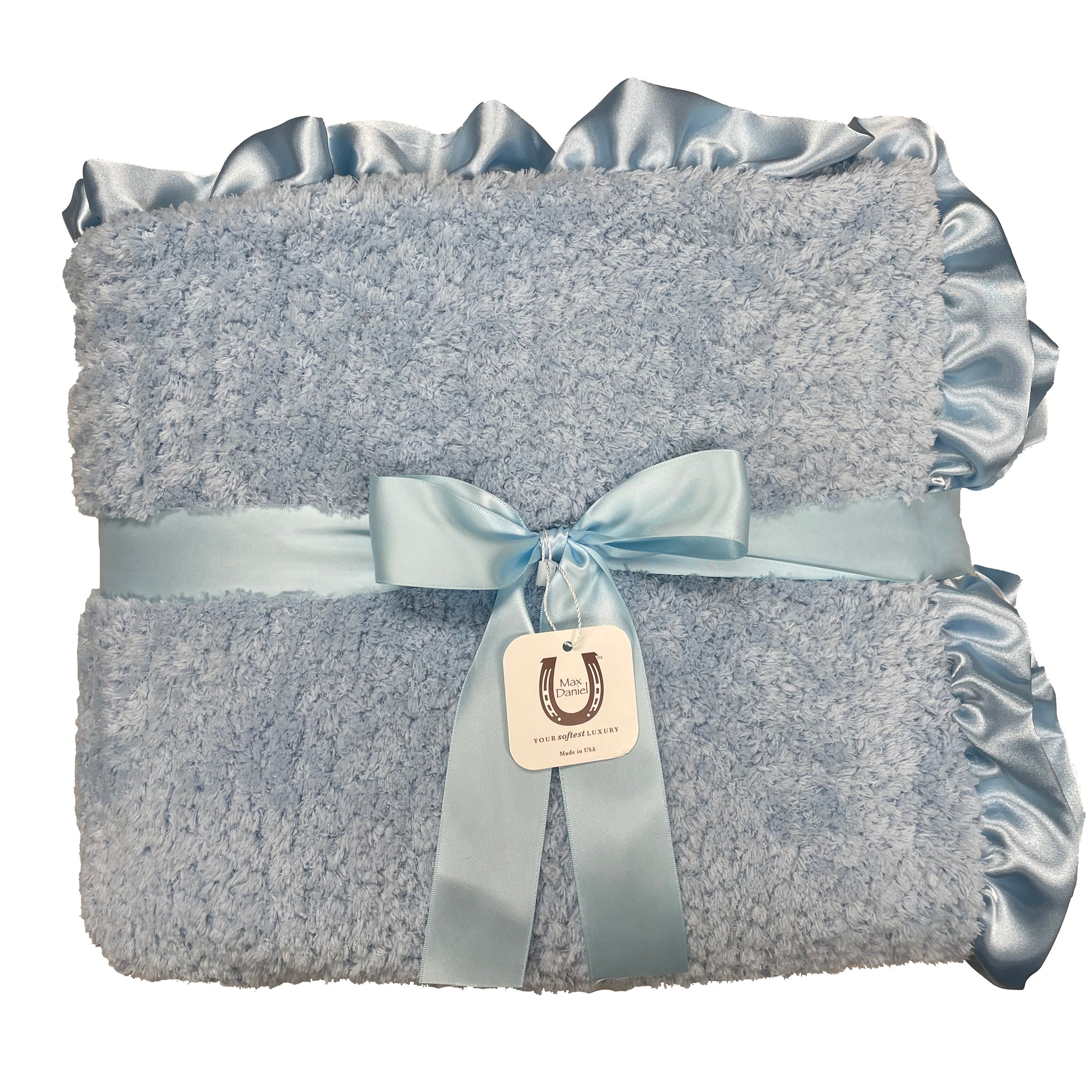 Blue Chenille Throw