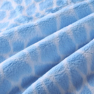 Blue Giraffe Baby Blanket