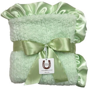 Celadon Chenille Baby Blanket