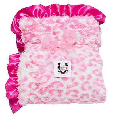 Hot Pink Jaguar Baby Blanket Max Daniel