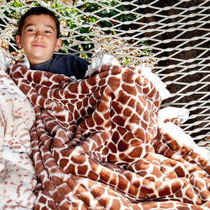 Ivory Giraffe Child Blanket