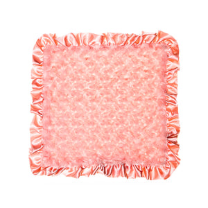 Coral Rosebuds Security Blanket