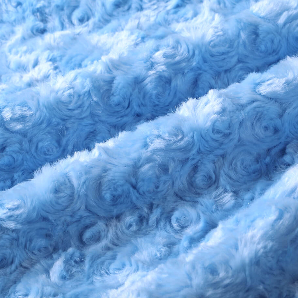 Baby Blue Sherpa Faux Fur Fabric